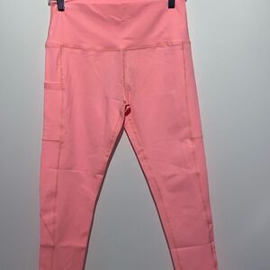 Agroste Women's Pink High Rise Align Pull On Athletic Leggings Size Large NWT